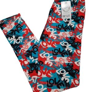 One size LOVE ❤️ leggings NWT